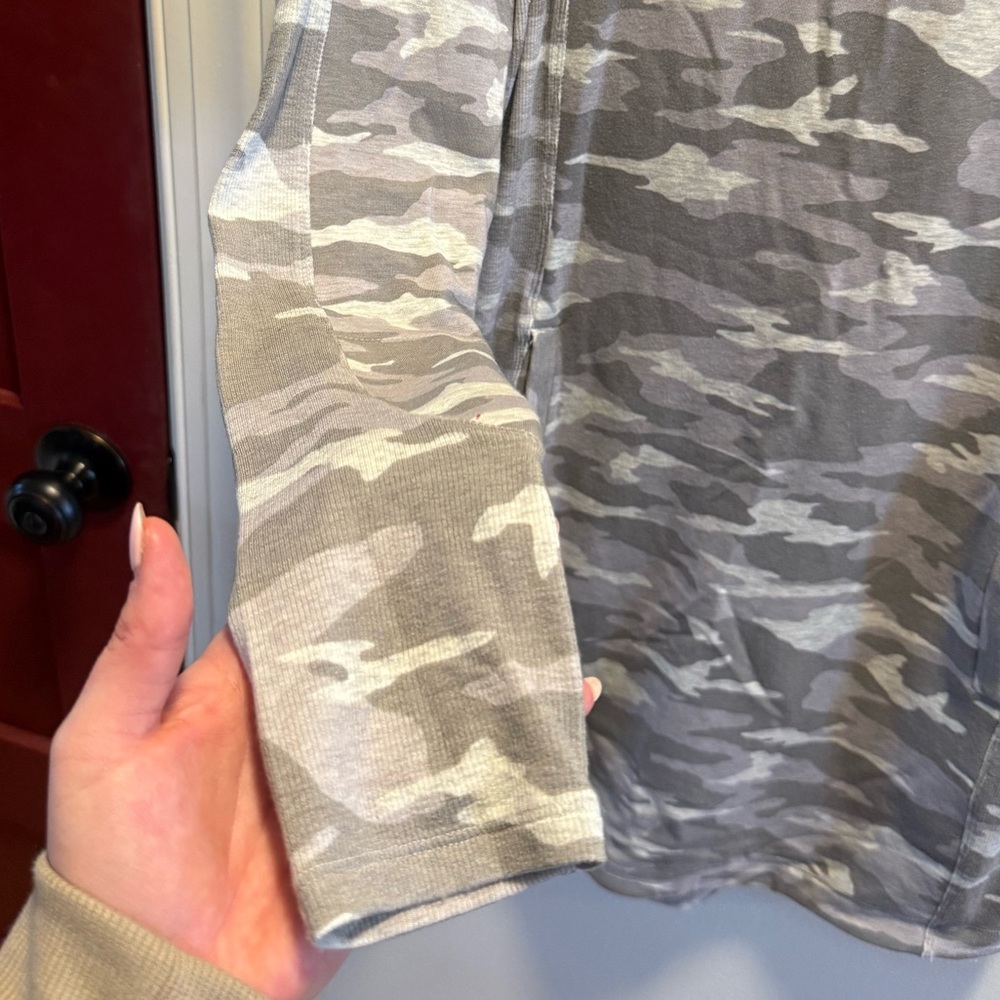 Athleta Balance Camo Luxe Sweatshirt Dress Athleisure Travel Long Sleeve - M - Picture 5 of 9